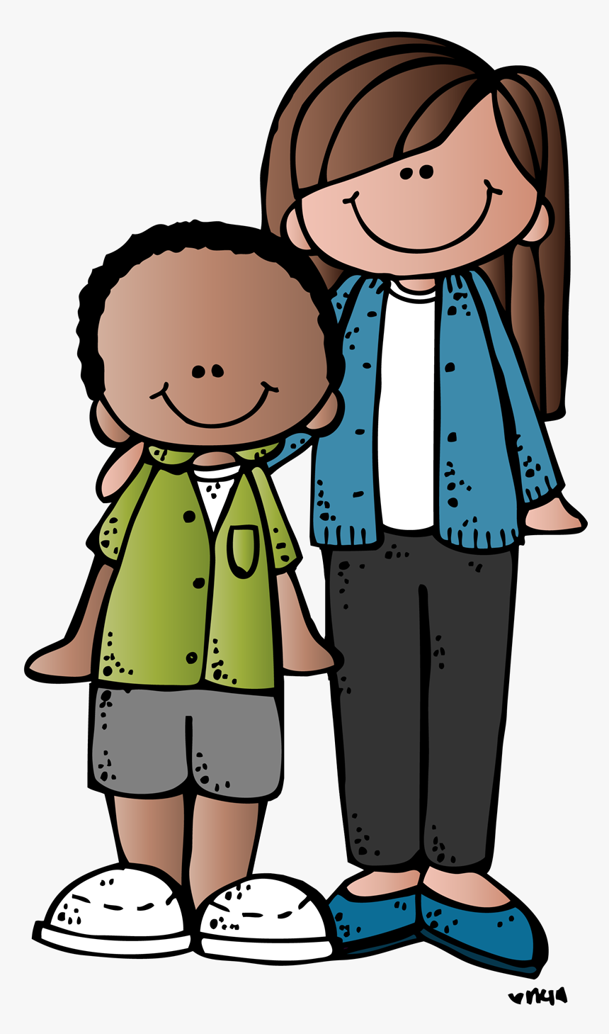 Transparent Missionary Clipart - Melonheadz Clipart Teacher And Student, HD Png Download