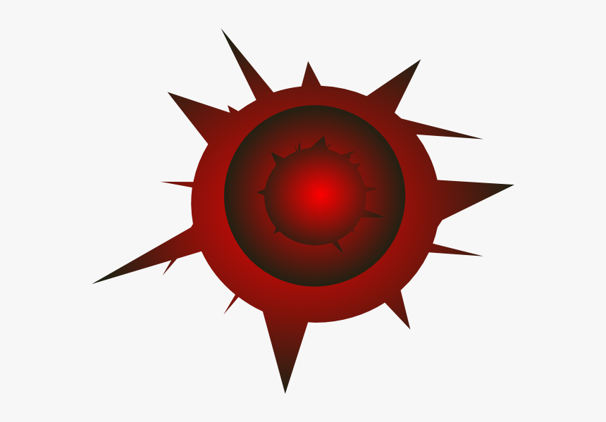Big Bullet Hole Clipart - Vector Bullet Hole Silhouette, HD Png Download