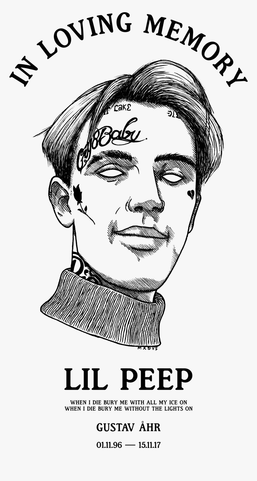 Loving Memory Lil Peep, HD Png Download