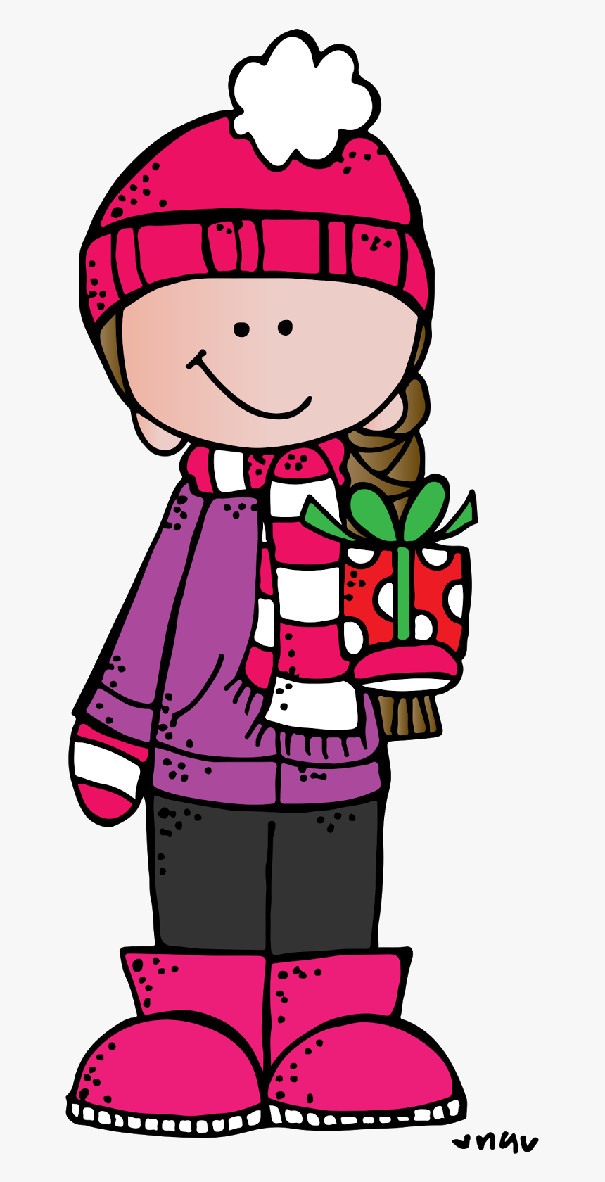 Melonheadz Teacher Winter Clipart Errortape Regarding - Melonheadz Winter, HD Png Download