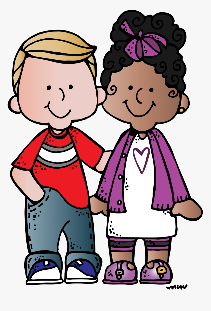 Download Melonheadz Clipart Boy And Girl - Boy And Girl Friends Clipart, HD Png Download
