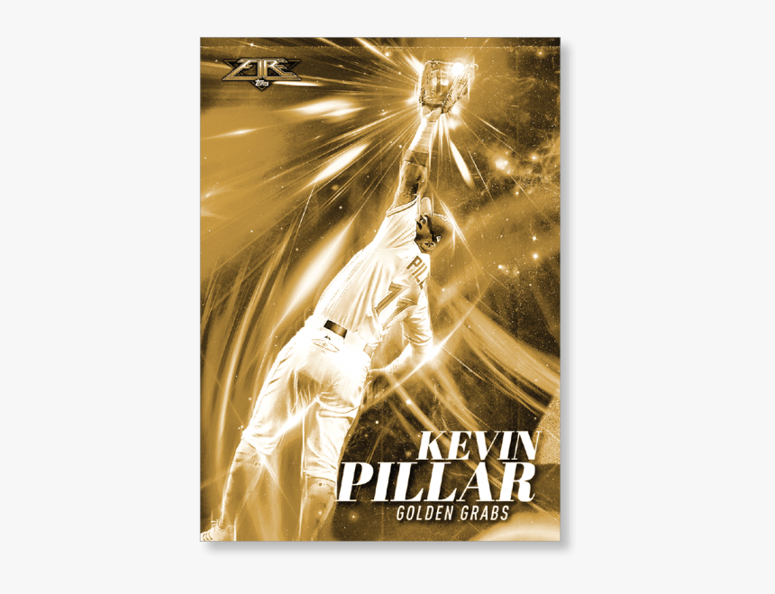 Kevin Pillar 2017 Topps Fire Golden Gloves Poster - Poster, HD Png Download