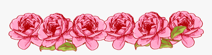 Thumb Image - Flower Border Pink Background Design, HD Png Download