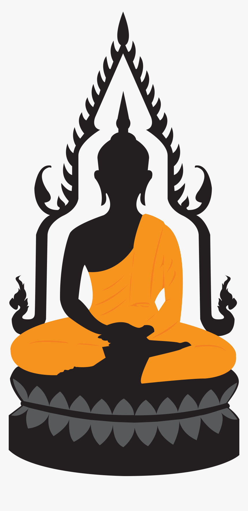 Buddha Lotus Statue Png Clip Art - Buddhism Clipart Png, Transparent Png