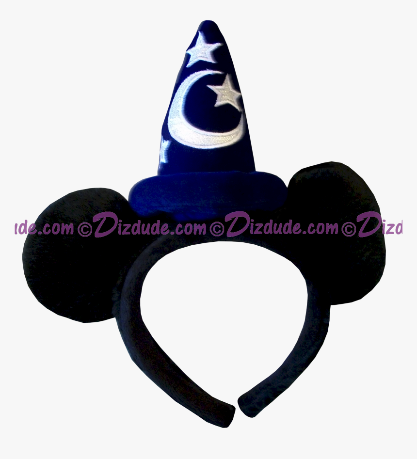 Disney Sorcerers Headband With Mickey Ears © Dizdude - Party Hat, HD Png Download