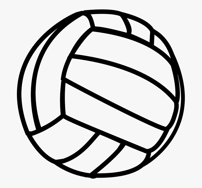 Black And White Volleyball Net Clipart