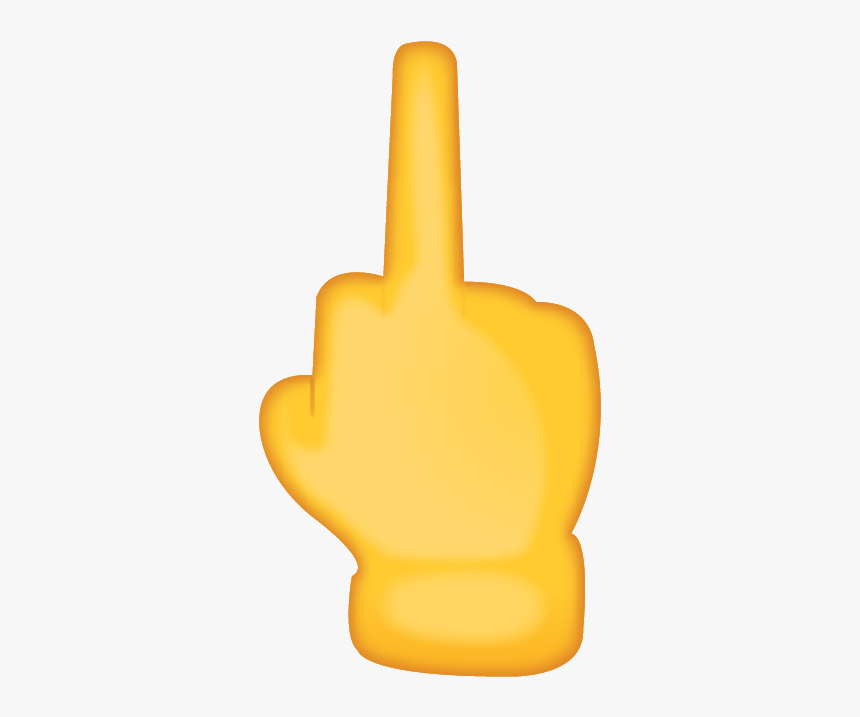 Middle Finger Emoji Png, Transparent Png