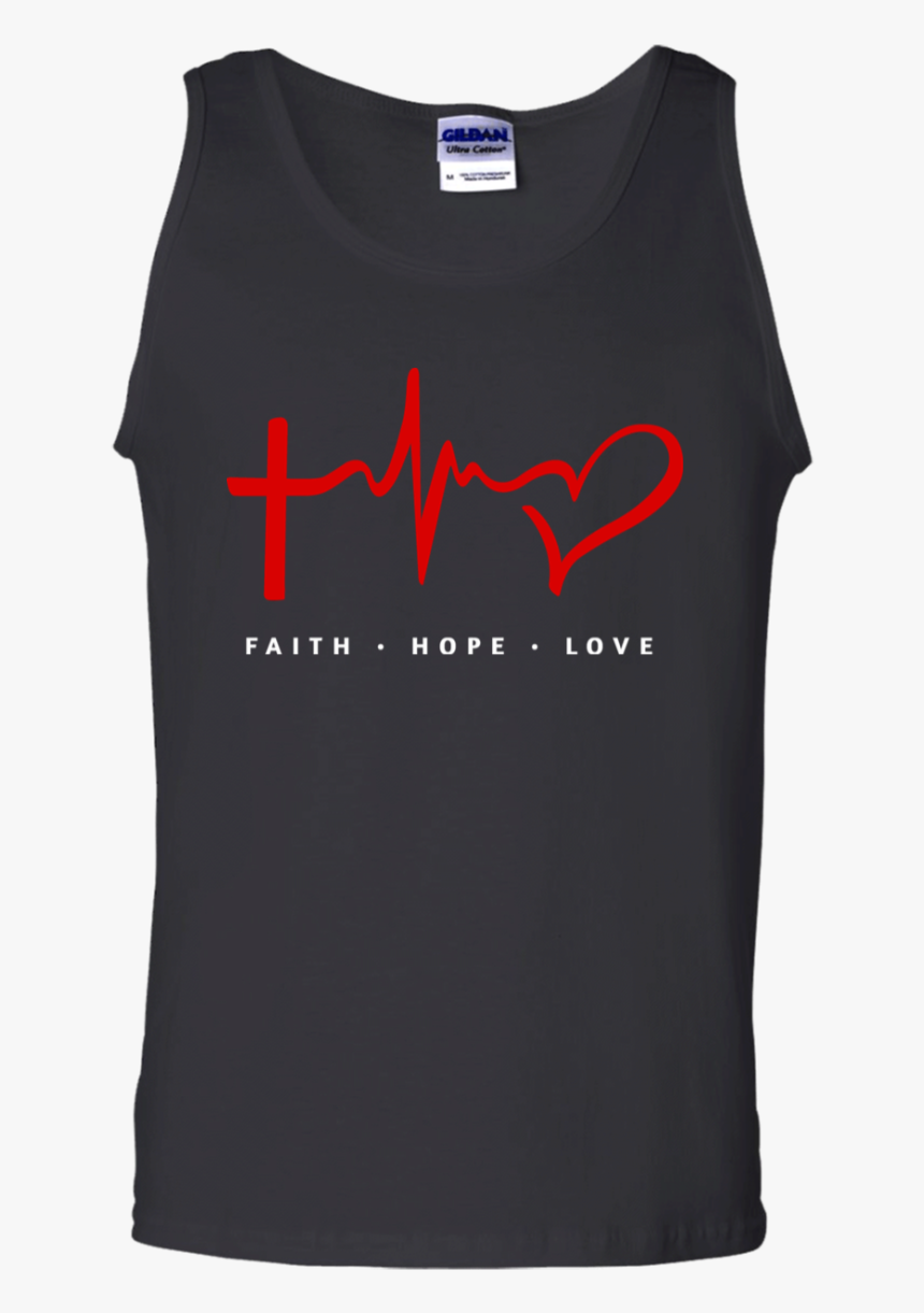 Faith Hope Love Gildan Cotton Tank Top 
 Class - Help More Bees Plant More Trees Clean, HD Png Download