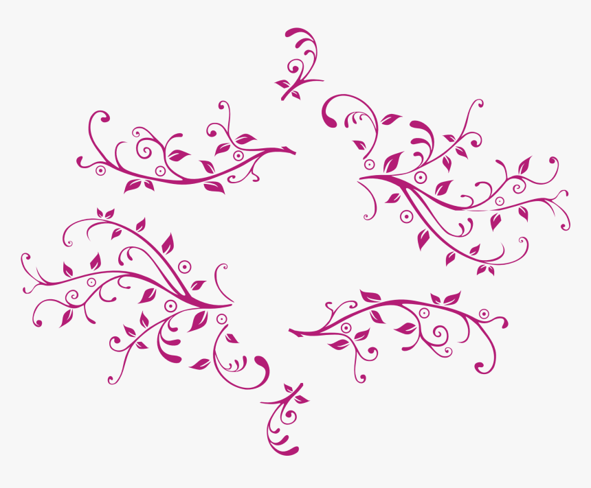 Flower Clip Art - Floral Swirl, HD Png Download