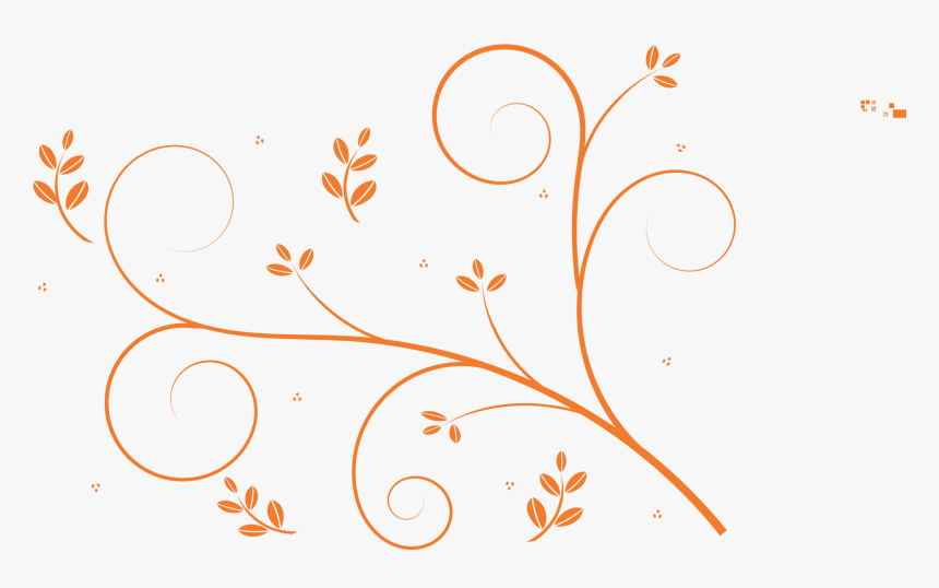 Floral Design Clip Art - Leaf Swirl Png, Transparent Png