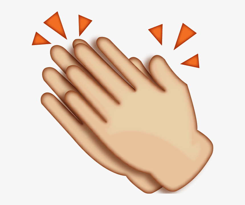 Clap Hands Emoji Png, Transparent Png