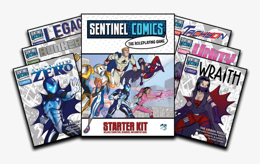 Clip Art Comic Book Backdrop - Sentinels Comics Rpg, HD Png Download