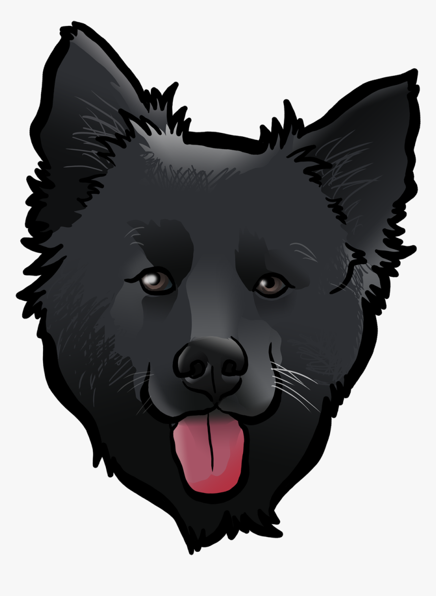Schipperke Dog Breed Pug Chihuahua Art - Schipperke Dog Cartoon, HD Png Download