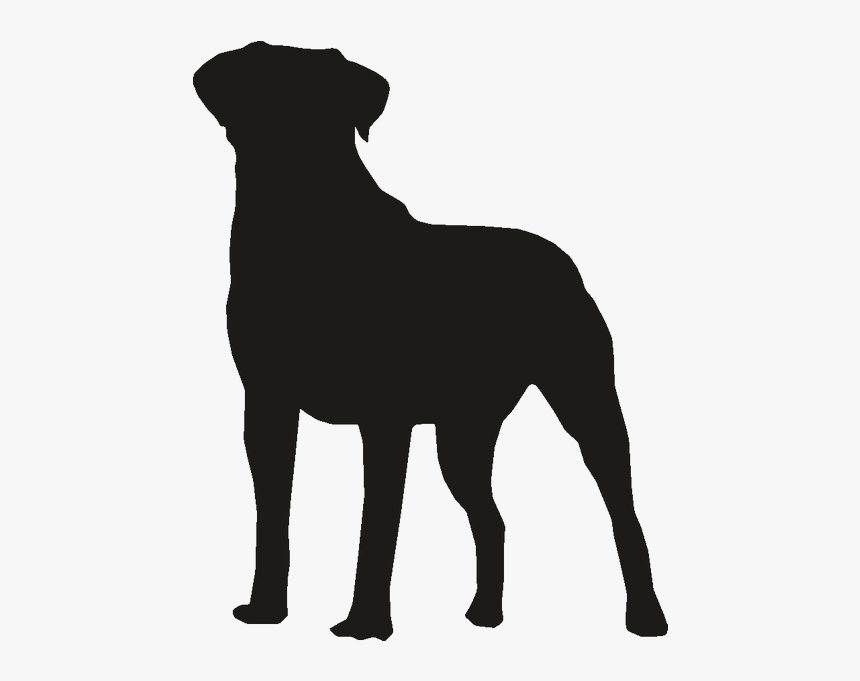 Bulldog The Rottweiler Pug Clip Art - Rottweiler Silhouette Png, Transparent Png