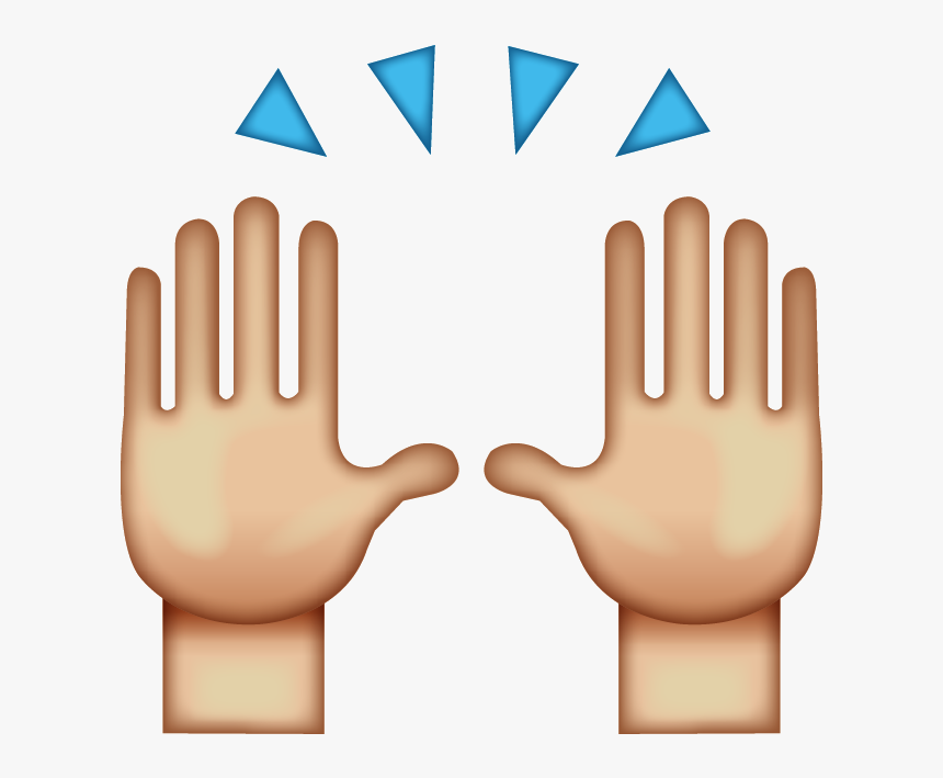 High Five Emoji - Hands Emoji Transparent Background, HD Png Download