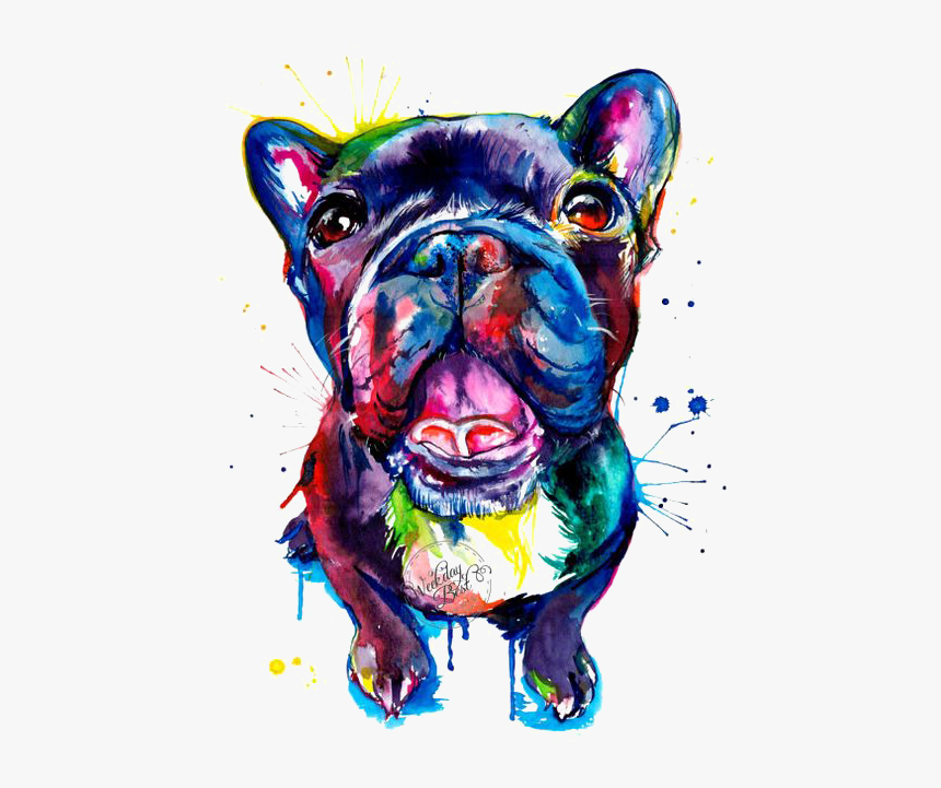 Bulldog Pug Dog French Pet Bull Pit Clipart - French Bulldog Poster, HD Png Download