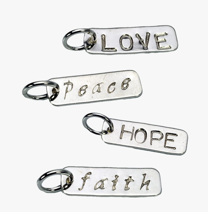 Faith, Hope, Love & Peace Attribute Charms - Keychain, HD Png Download