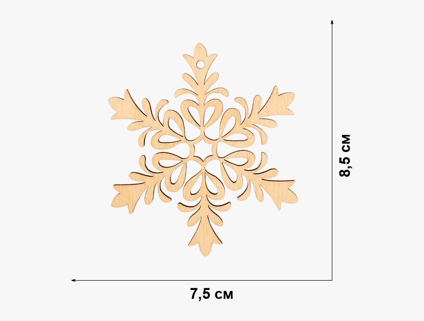 Pattern Silhouette Snowflake Free Png Hq Clipart - Motif, Transparent Png