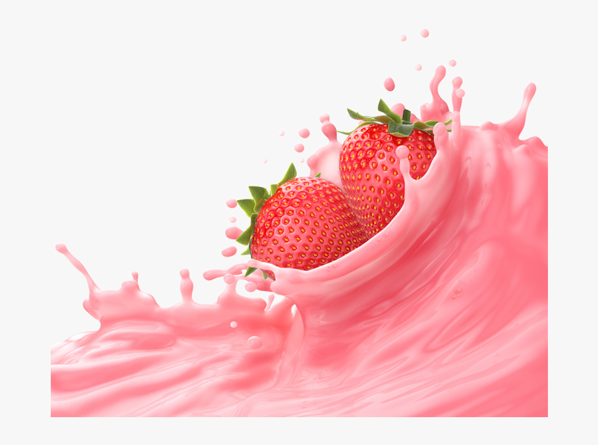 Strawberry Milk Png Strawberry Milk Splash Png, Transparent Png , Transparent Png Image PNGitem