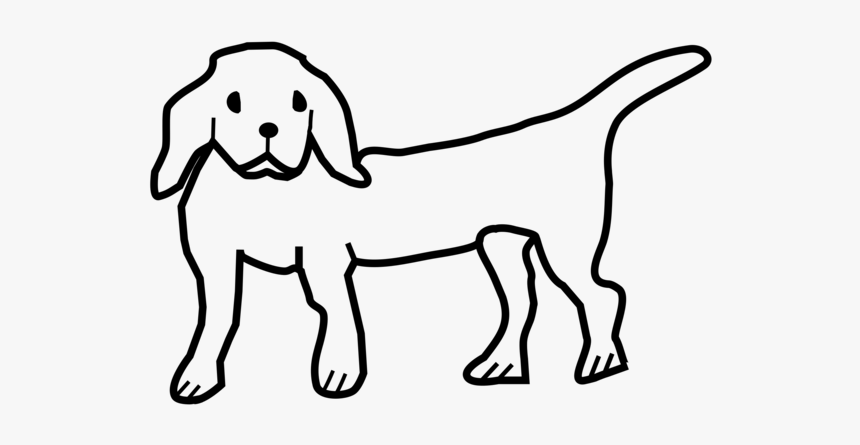 Line Art,carnivore,animal Figure - Dog Catches Something, HD Png Download