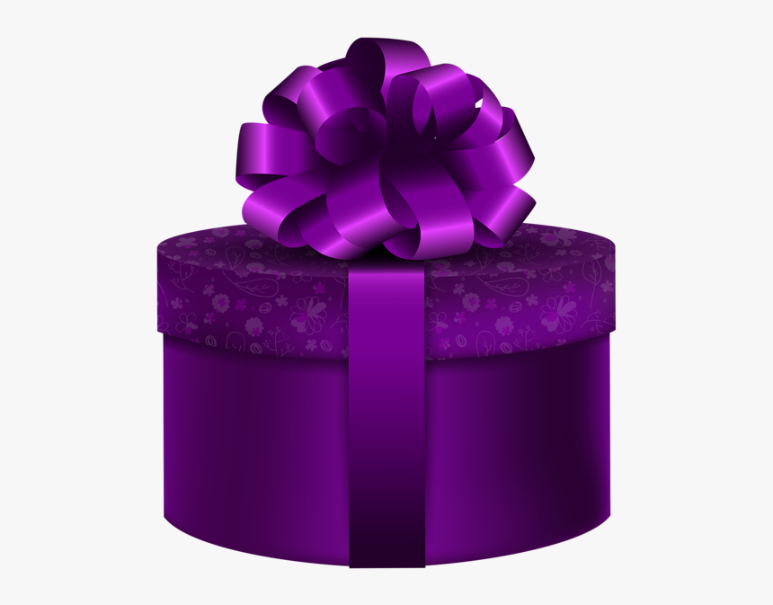 Purple Gift Clip Art, HD Png Download
