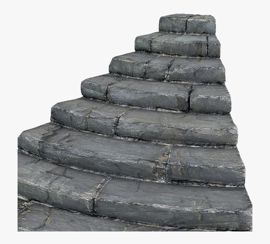 Stairs, Gradually, Rise, Staircase, Stone Stairway - Transparent Stone Stairs Png, Png Download