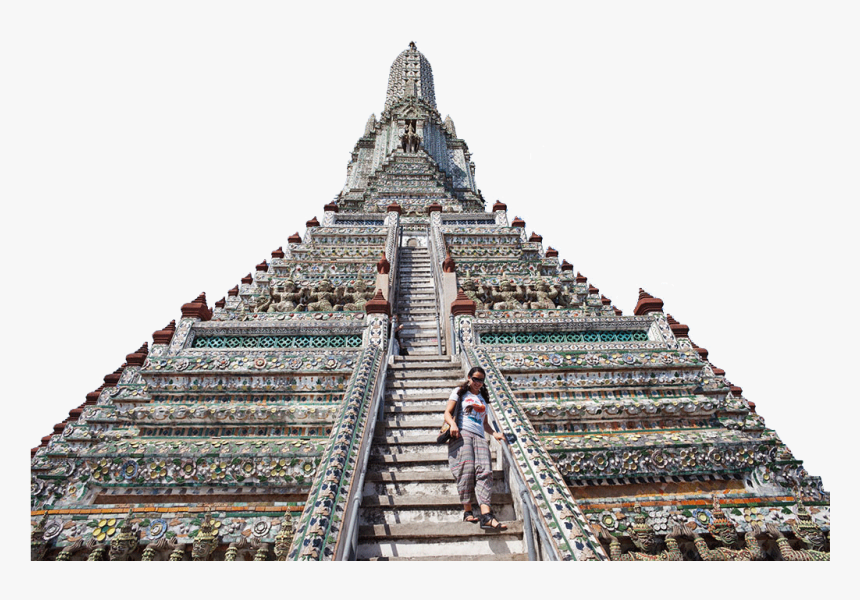 Building With Extreme Staircase Png Image - Wat Arun, Transparent Png