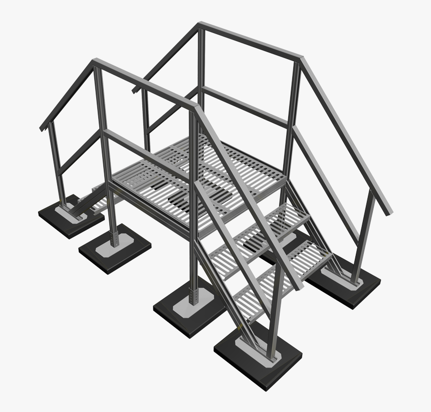Roof Crossover Stairs, HD Png Download