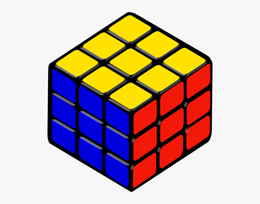 Rubik S Cube Svg Clip Arts - Rotating Rubix Cube Gif, HD Png Download