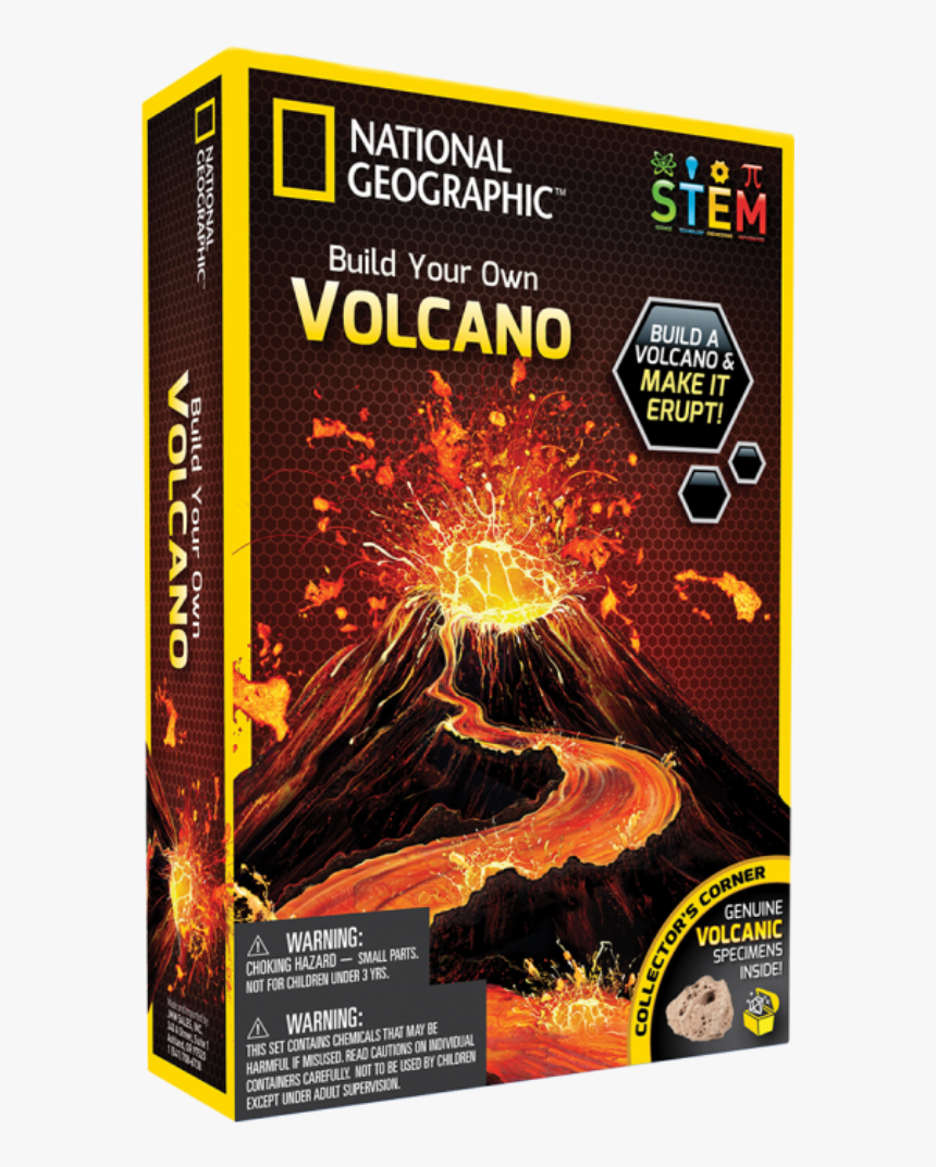 National Geographic Build Your Own Volcano , Png Download - Nat Geo Volcano Kit, Transparent Png