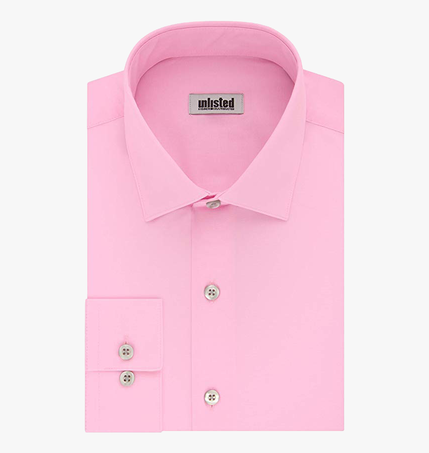Unlisted Regular Fit Pink Shirt By Kenneth Cole - Dress Shirt, HD Png Download