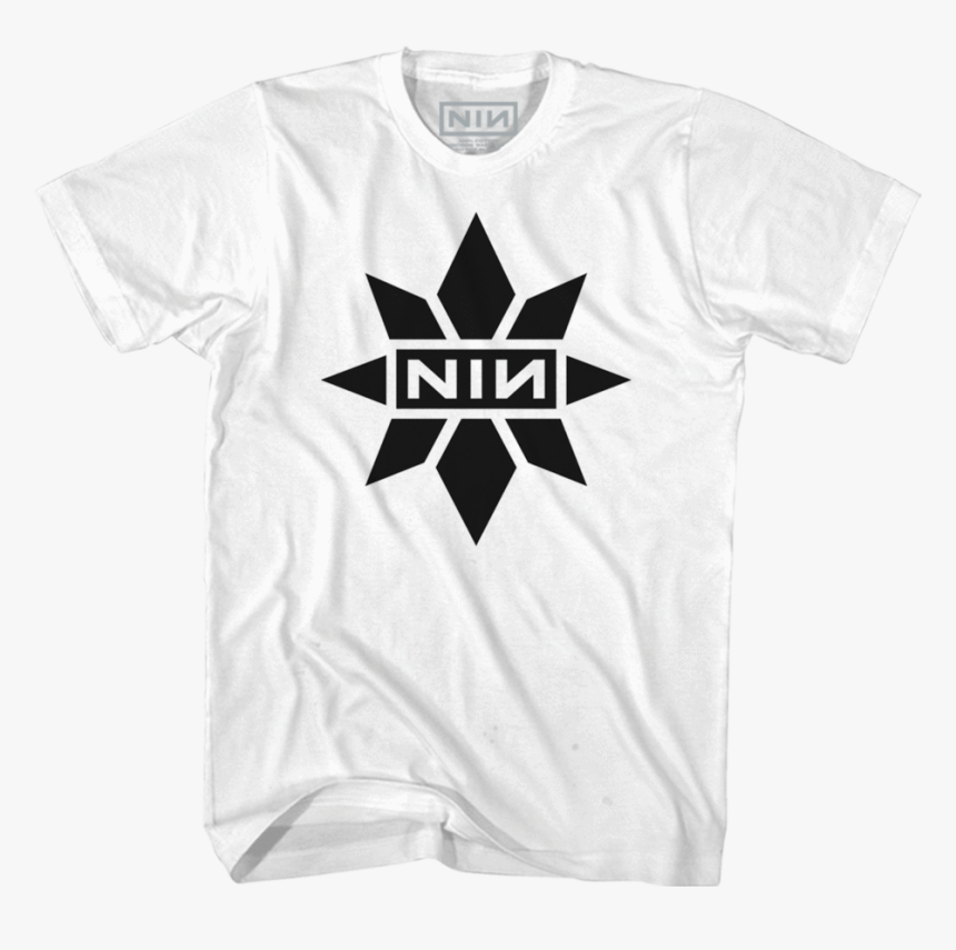 Captain Marvel X Nin Collab White Tee - Nine Inch Nails Captain Marvel Shirt, HD Png Download