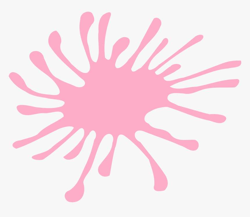 Splat 10 - Transparent Pink Splat, HD Png Download