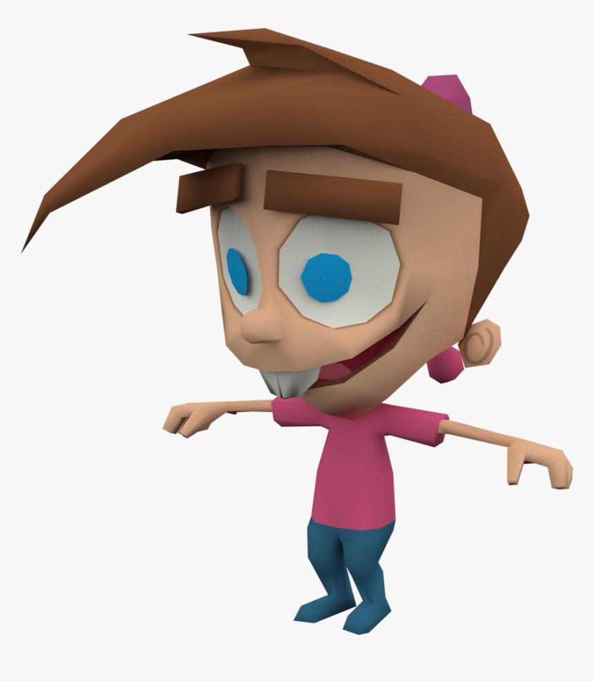 Timmy Turner Model By Crasharki - Nicktoons Battle For Volcano Island Manual, HD Png Download