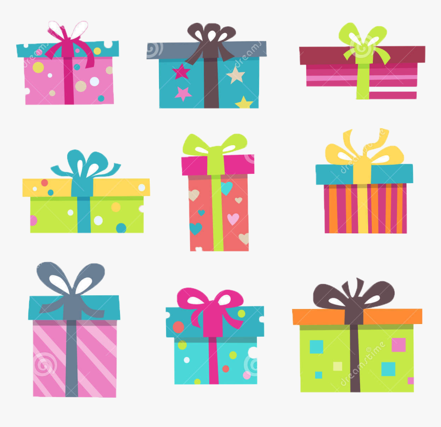 Colorful-presents - Colorful Present Png, Transparent Png