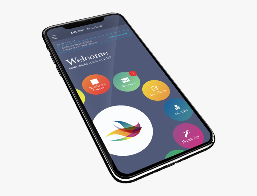 Senior Couple Using Mobile Phone Narus Health Mobile - Smartphone, HD Png Download