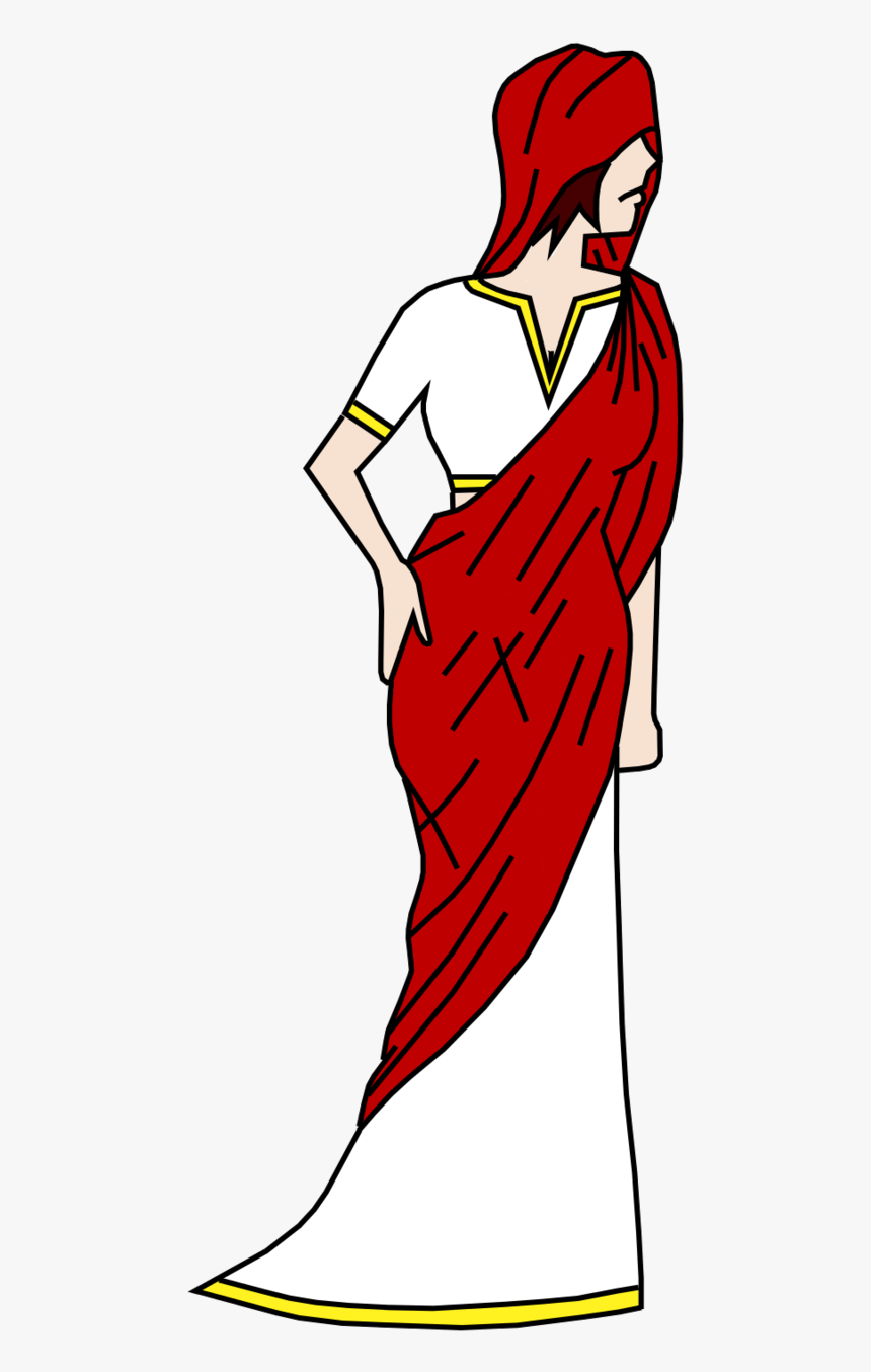 Indian Wedding Line Art - Kartun India Wanita, HD Png Download