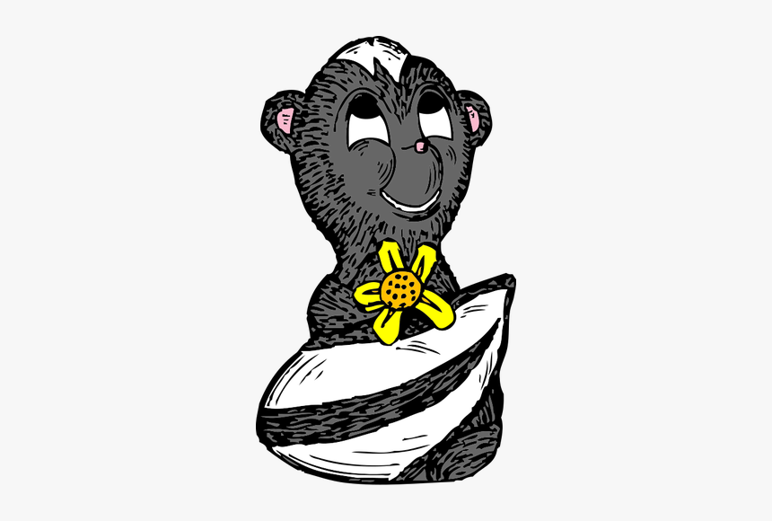 Skunk With A Flower Vector - Happy Fathers Day Quotes For Instagram, HD Png Download