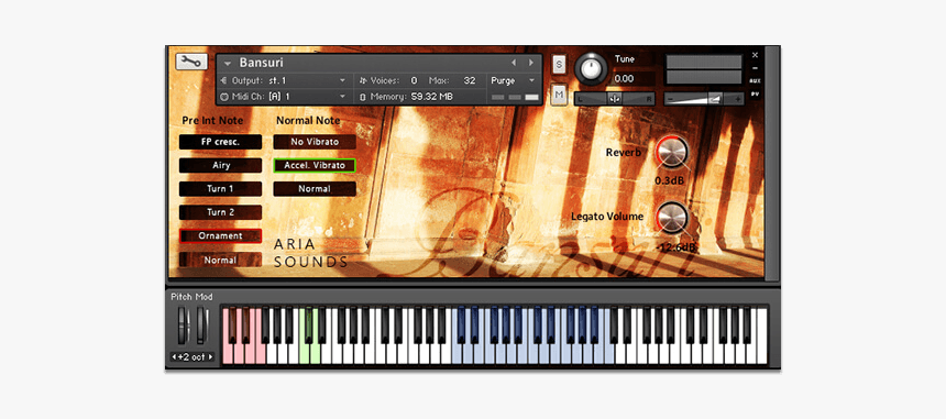 Indian Bansuri Flute - Aria Sounds Bansuri Flute Kontakt, HD Png Download