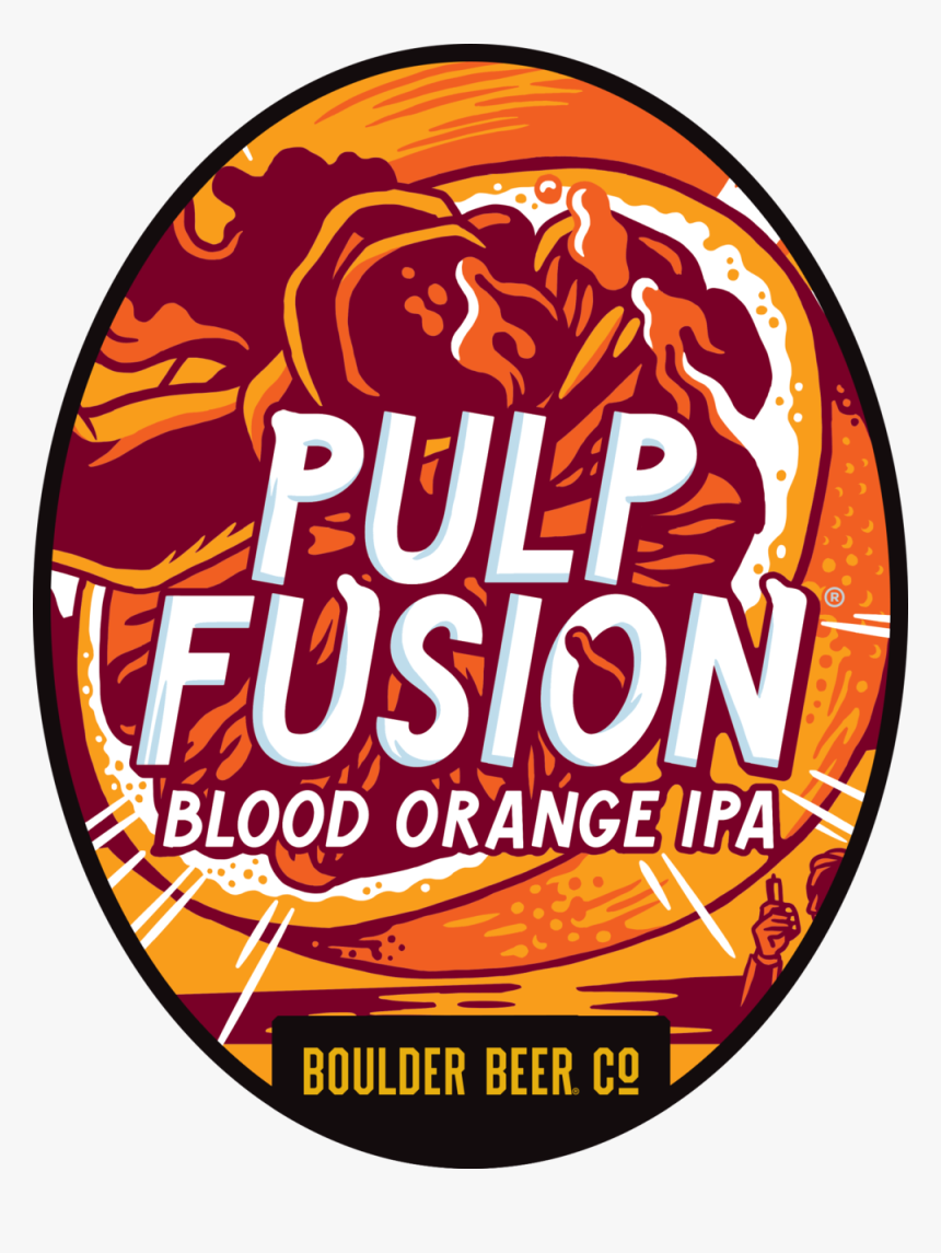 4 Boulder Beer Pulp Fusion Oval - Label, HD Png Download