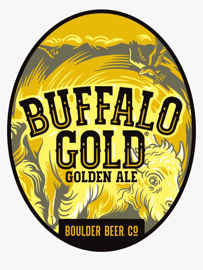 4 Boulder Beer Buffalo Gold Oval - Buffalo Beer Clipart, HD Png Download