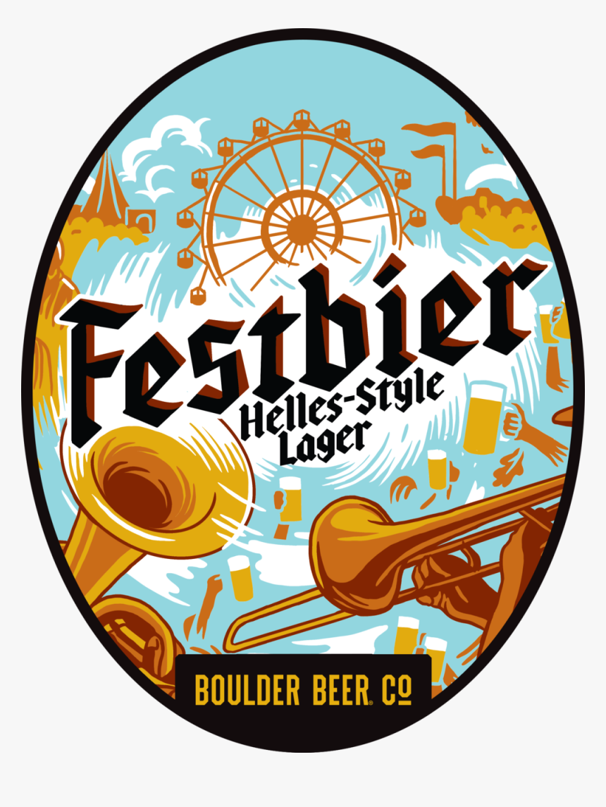 5 Boulder Beer Festbier Oval - Festbier Boulder Beer, HD Png Download