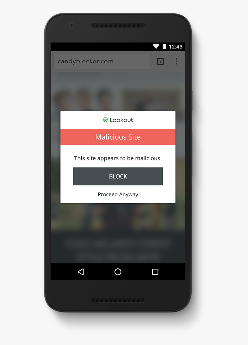 Safe Browsing - Lookout Android, HD Png Download