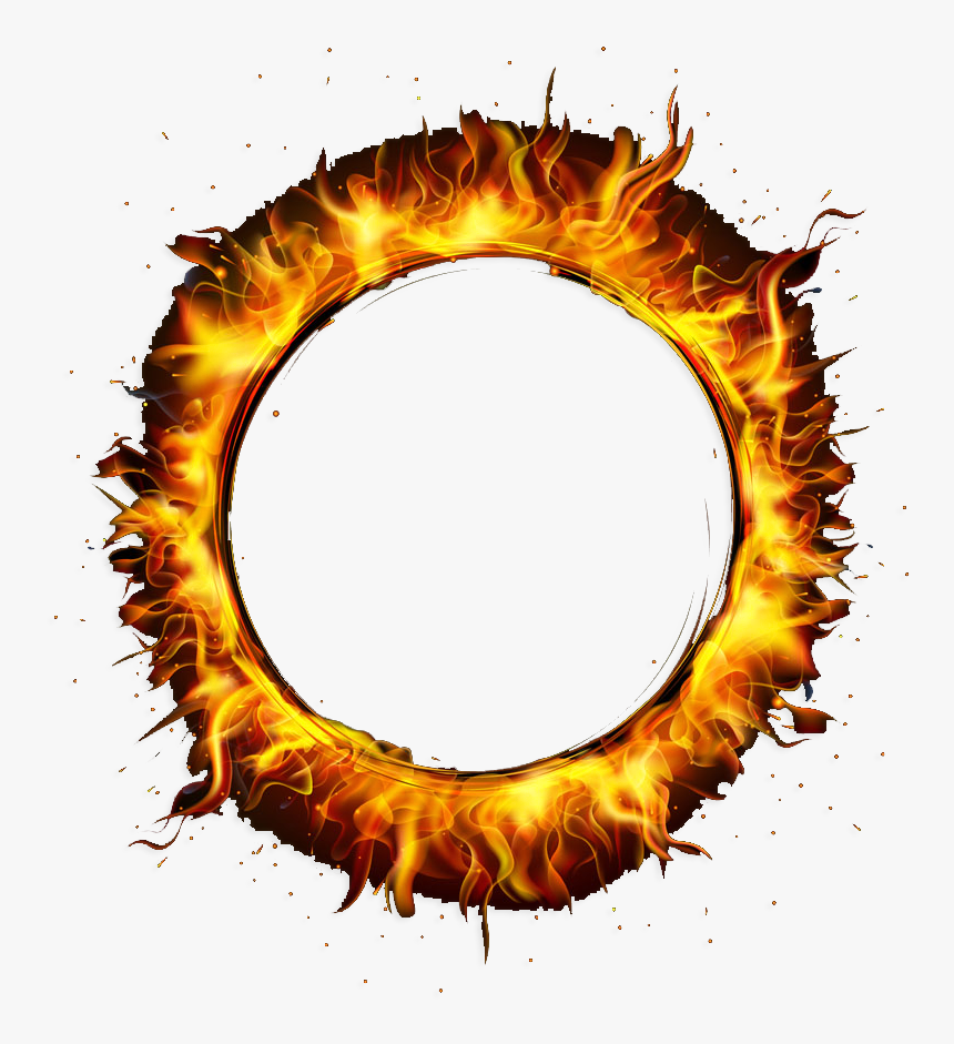 кольцо огня. огненный венок. Fire circle. огненная рамка для фотошопа. огненный канат.