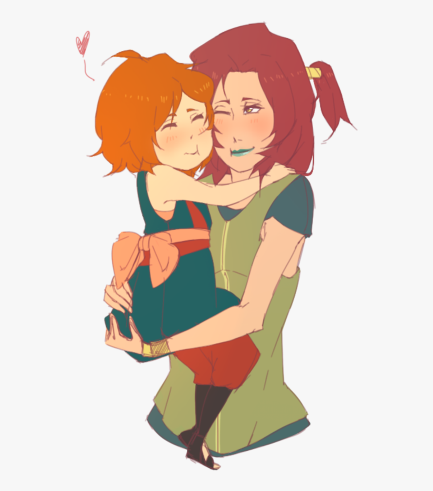Print Save This Clip Art - Mother And Daughter Relationship In Animation, HD Png Download