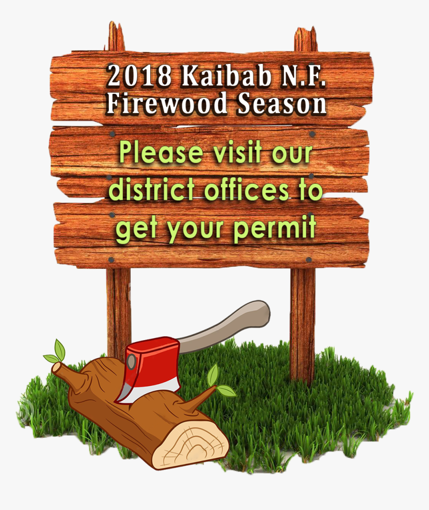 Wooden Sign With Ax-log Fuelwood Image For - Wood, HD Png Download