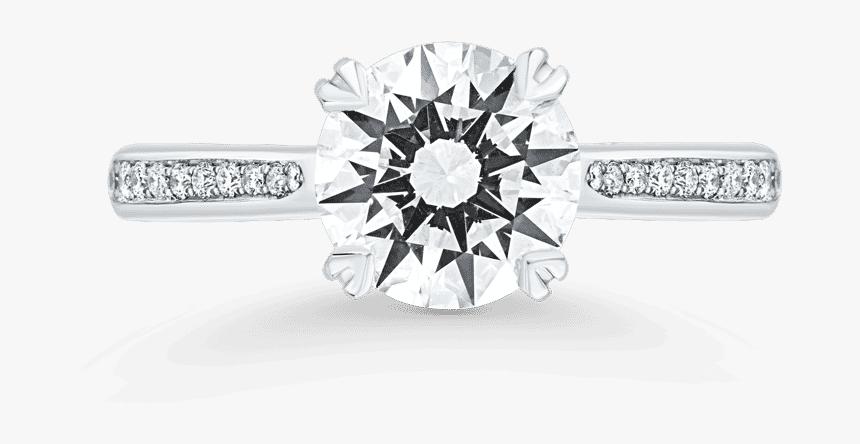 11 01 2076 Solitaire Engagement Ring - Engagement Ring, HD Png Download