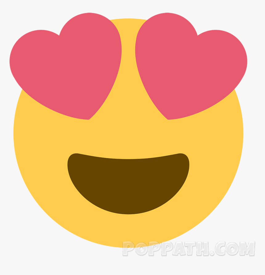 Heart Eyes Emoji - Twemoji Heart Eyes, HD Png Download