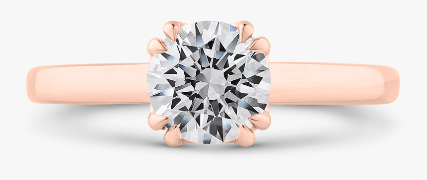 White Gold Round Wedding Rings, HD Png Download