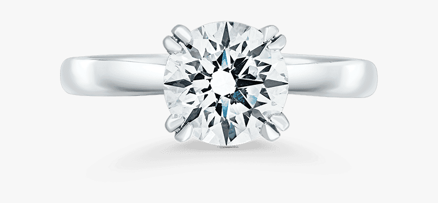 11 01 1806 Solitaire Engagement Ring - Engagement Ring, HD Png Download